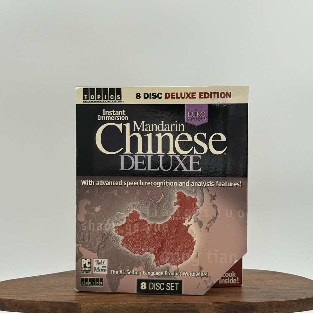 Topics Entertainment Instant Immersion Mandarin Chinese Deluxe 8 Disc PC Set